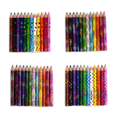 Eeboo Small Color Pencils; Animals in the Wild Assortment (12 Colors)