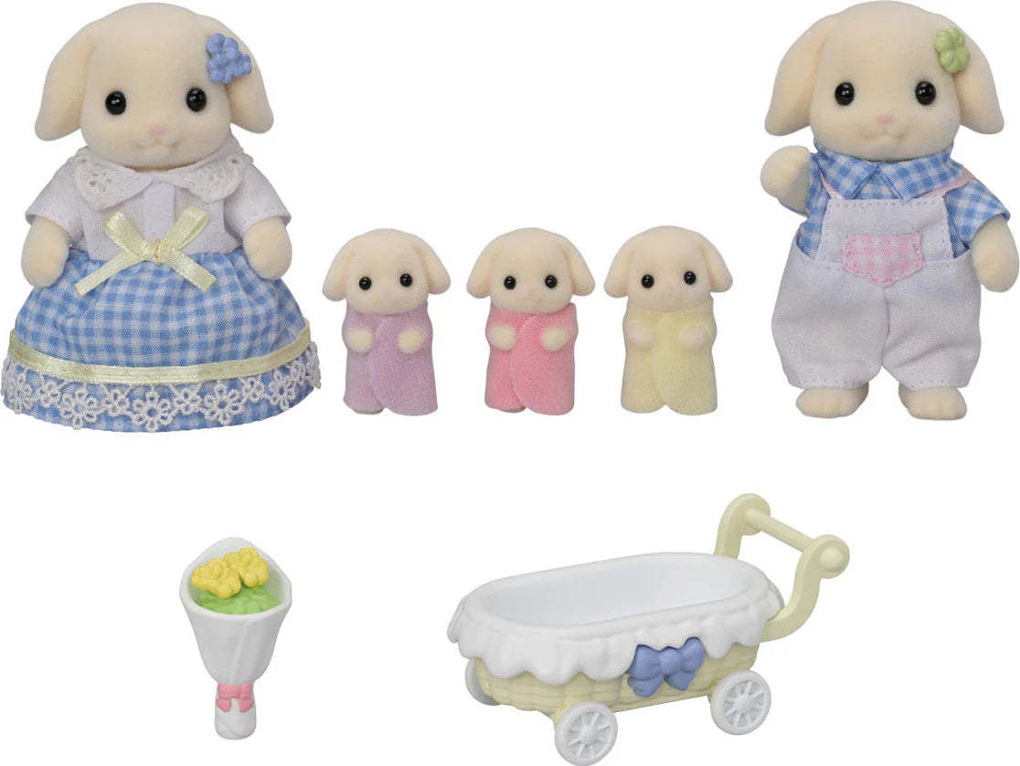 Calico Critter Flora Rabbit Family