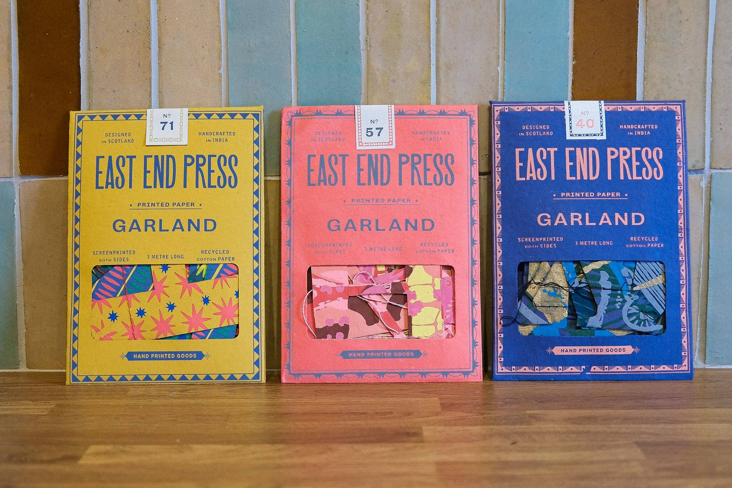 Sewn Garland; Bright Happy Birthday