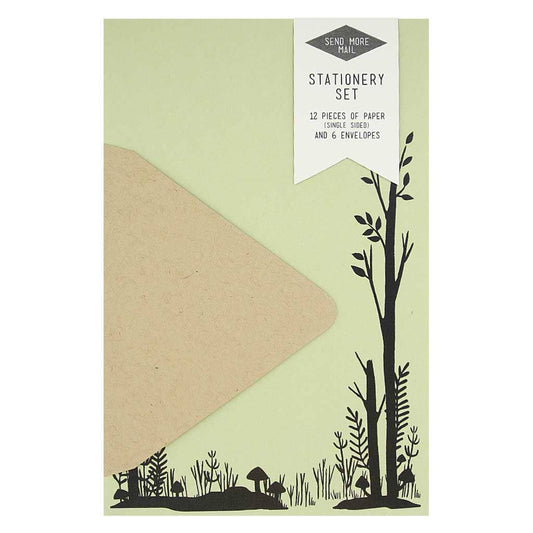 Stationery Set; Woodland (12 Letter Pages + 6 Envelopes)
