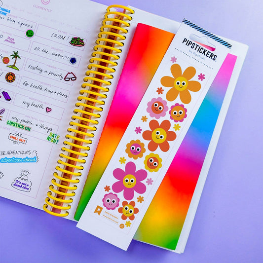 Pipsticks Sticker Sheet; Eyeful of Blooms Googly Eye Stickers