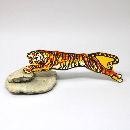 Leather Bookmark; Tiger (100% Leather)