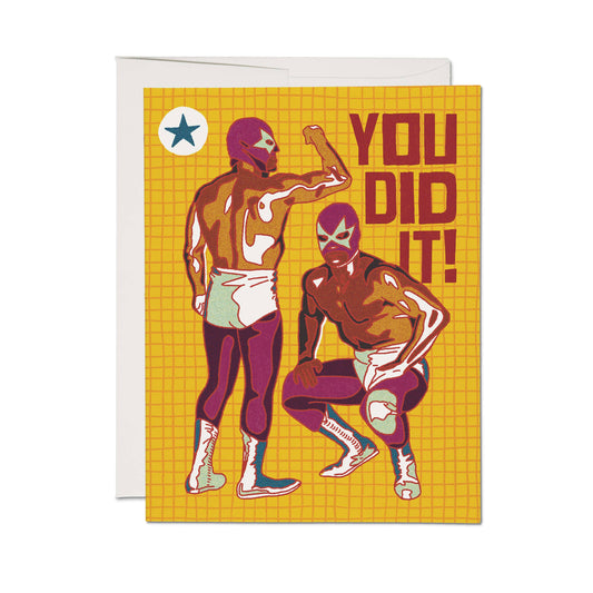 Congratulations Card; Luchador