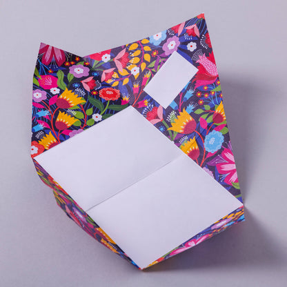 Folding Letter Set; Floral Fantasia Pigeon | Pigeon Posted