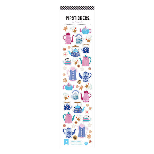 Pipsticks Sticker Sheet; Too Cozy Teapots