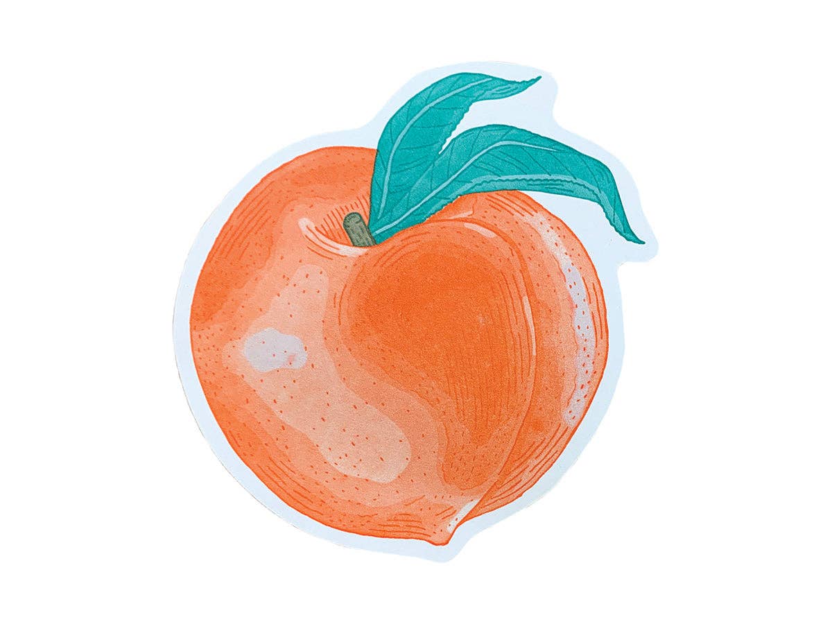 Postcard; Peach (Large Cut-Out)