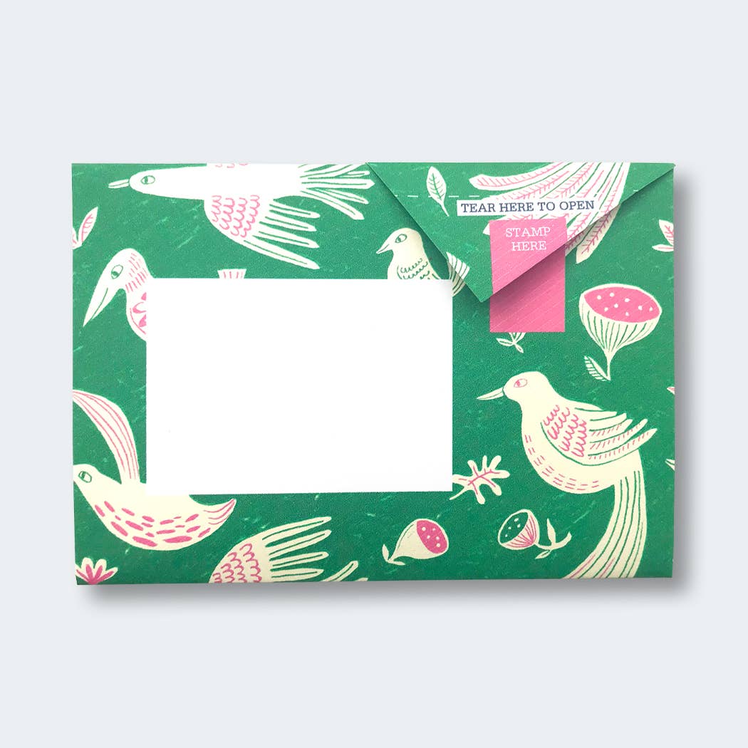 Folding Letter Set; Fig & Feather Pigeon | Pigeon Posted