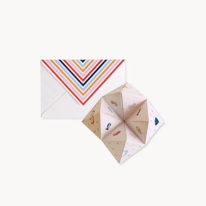Interactive Card; Fortune Teller Cootie Catcher