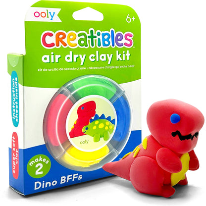Ooly Creatibles D.I.Y. Air-Dry Clay Kit; Dino BFFs (Set of 4)