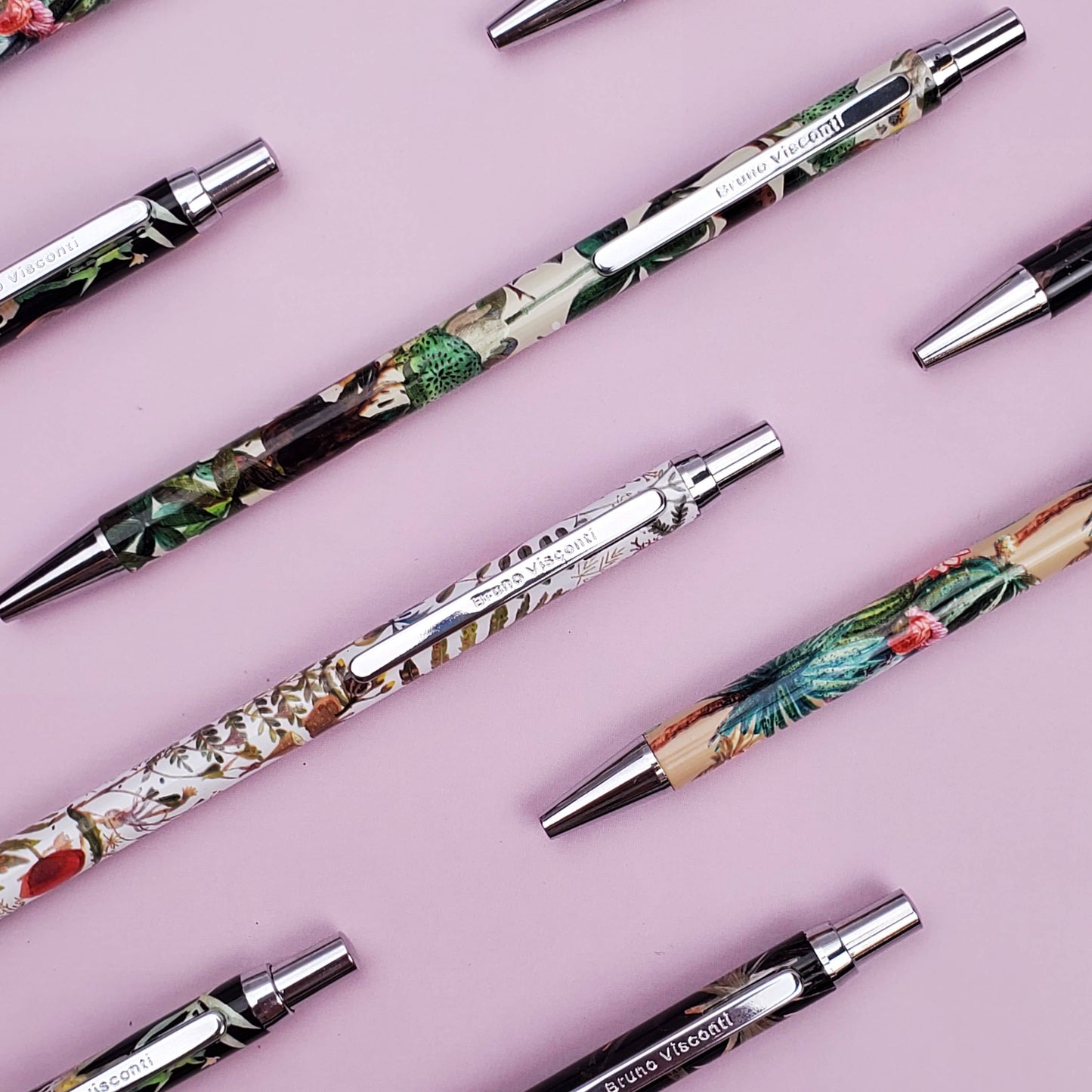 Ball Point Pen; Felicita Green Cactus (With Gift Box)