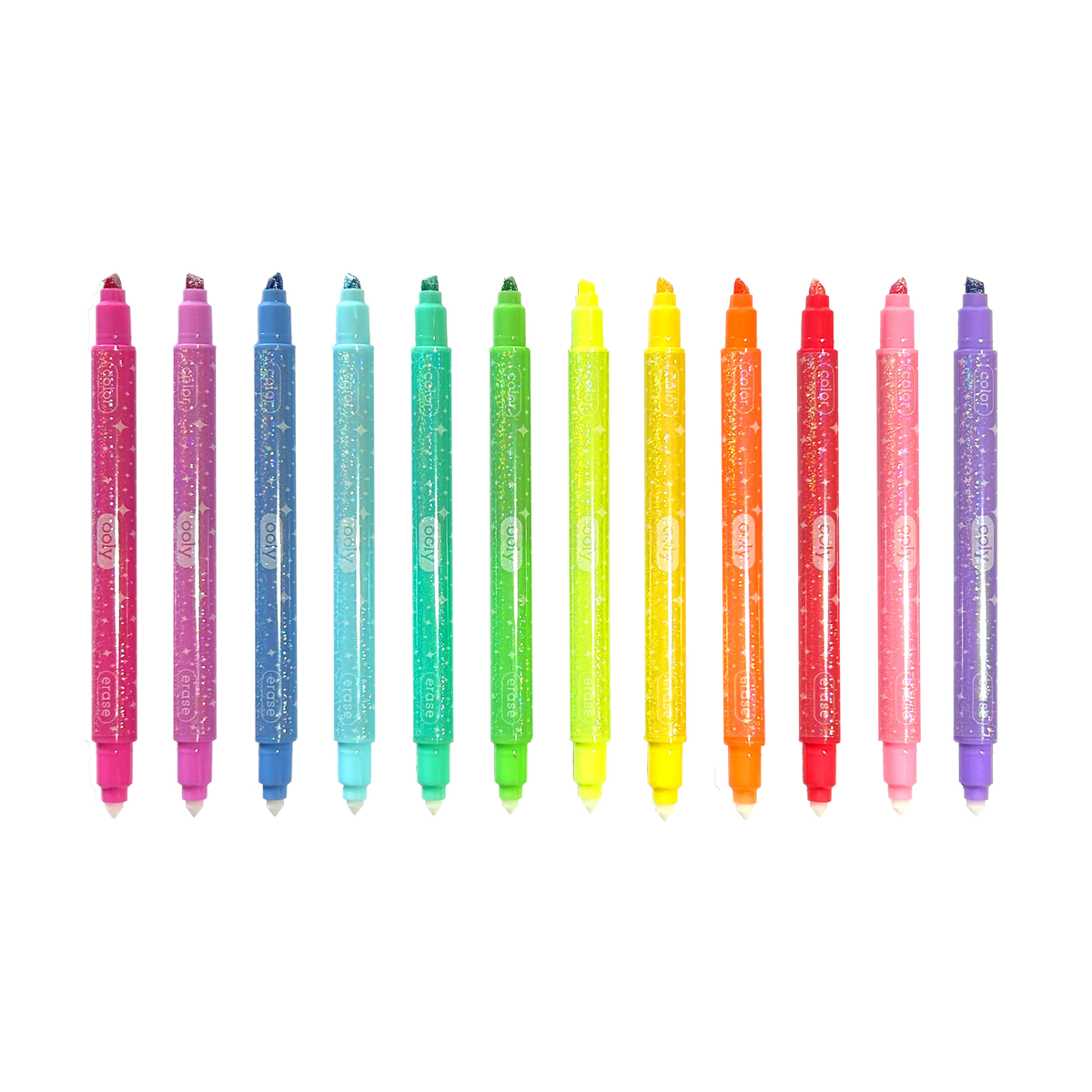 Make no Mistake! Glittery Erasable Markers - Set of 12