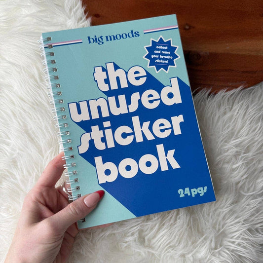 Sticker Keeper Book; The Unused Sticker Book (Blue)