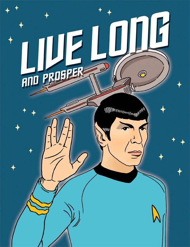 Live Long and Prosper Birthday Card | The Found