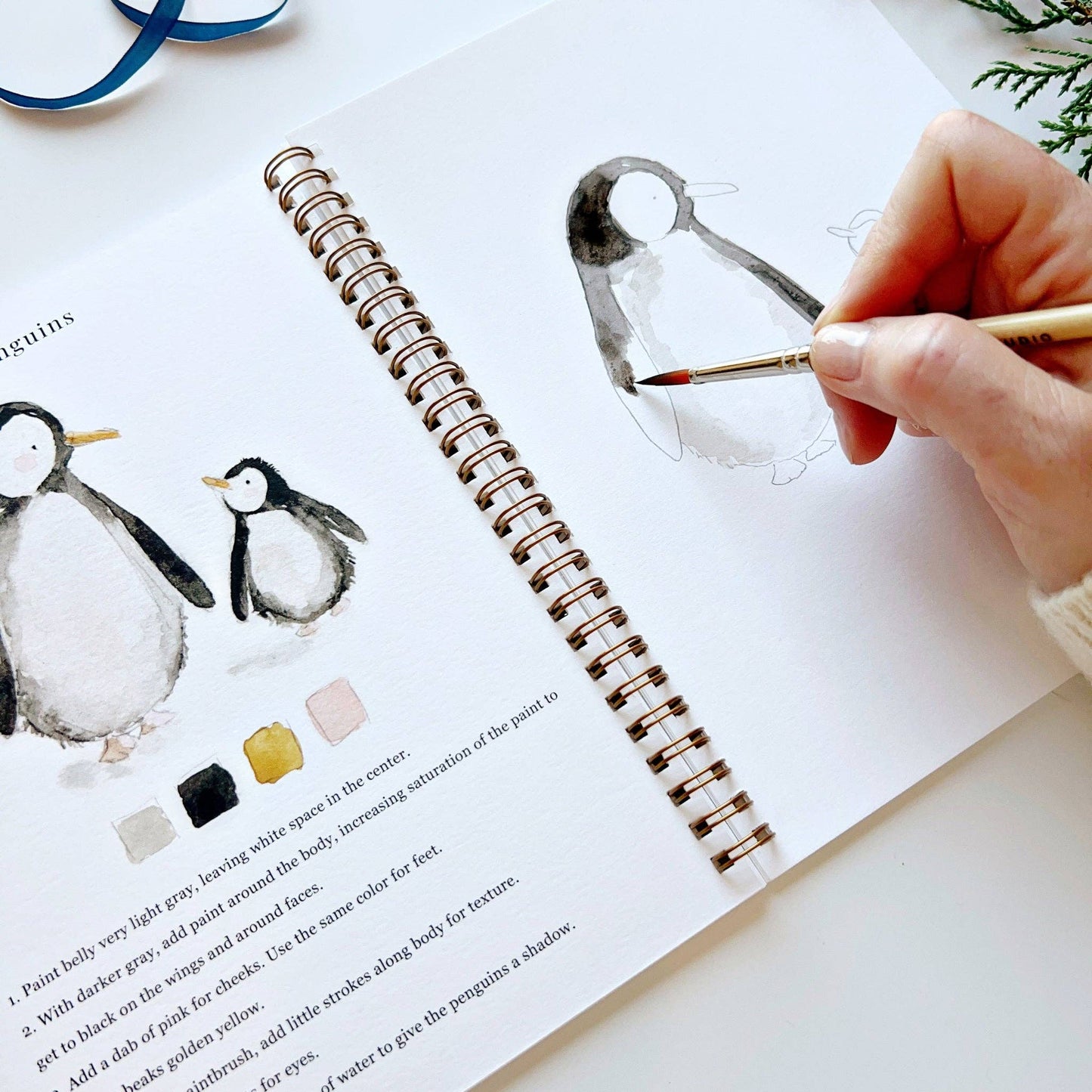 Watercolor Workbook; Winter By Emily Lex Studio