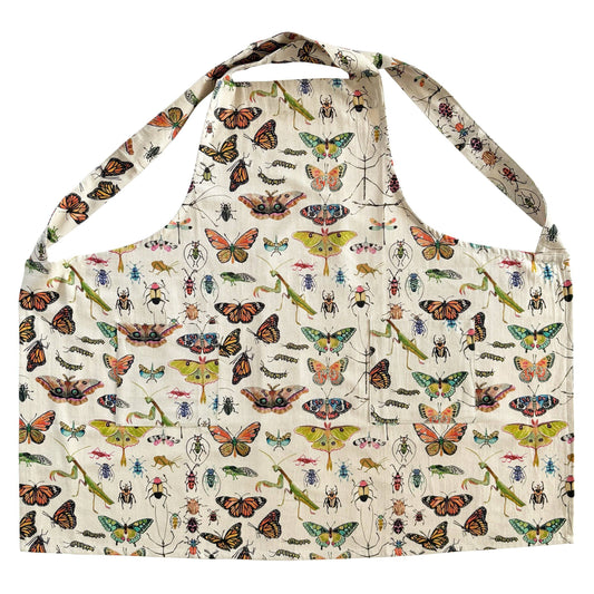 Smock Apron; Insects (100% Cotton)