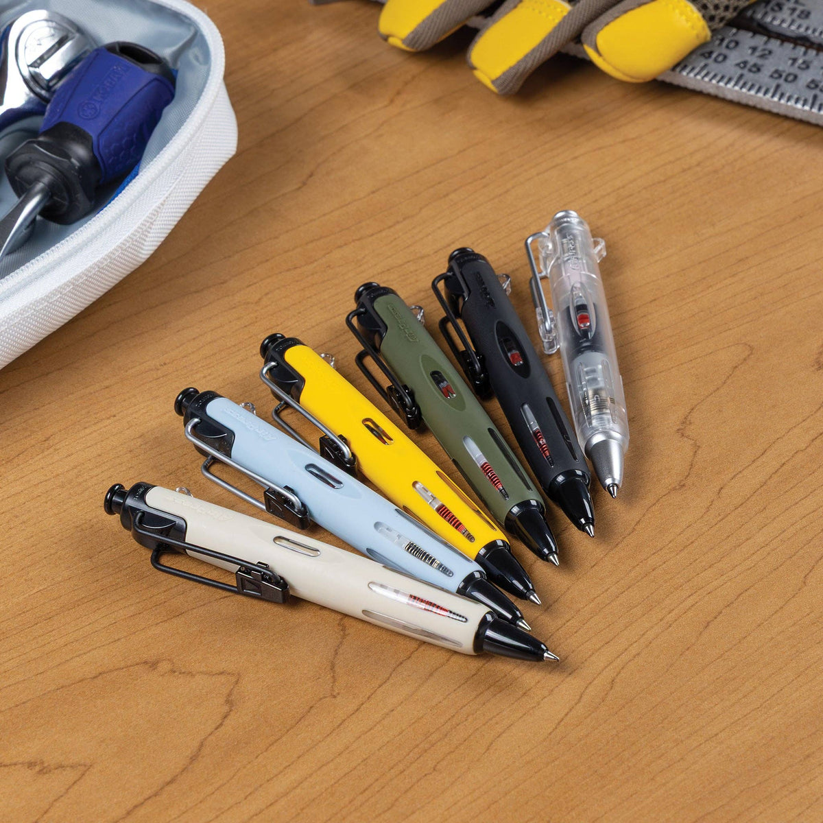 Ballpoint Pen; AirPress, Blue Gray | Tombow