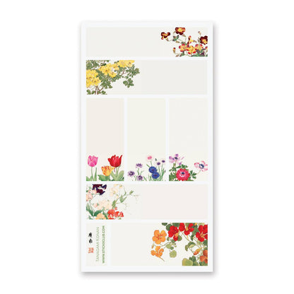 Stickii Sticker Sheet; Smell the Flowers' Labels
