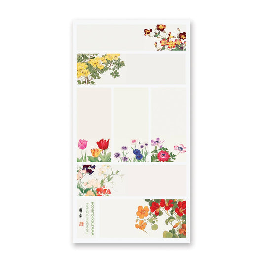 Stickii Sticker Sheet; Smell the Flowers' Labels