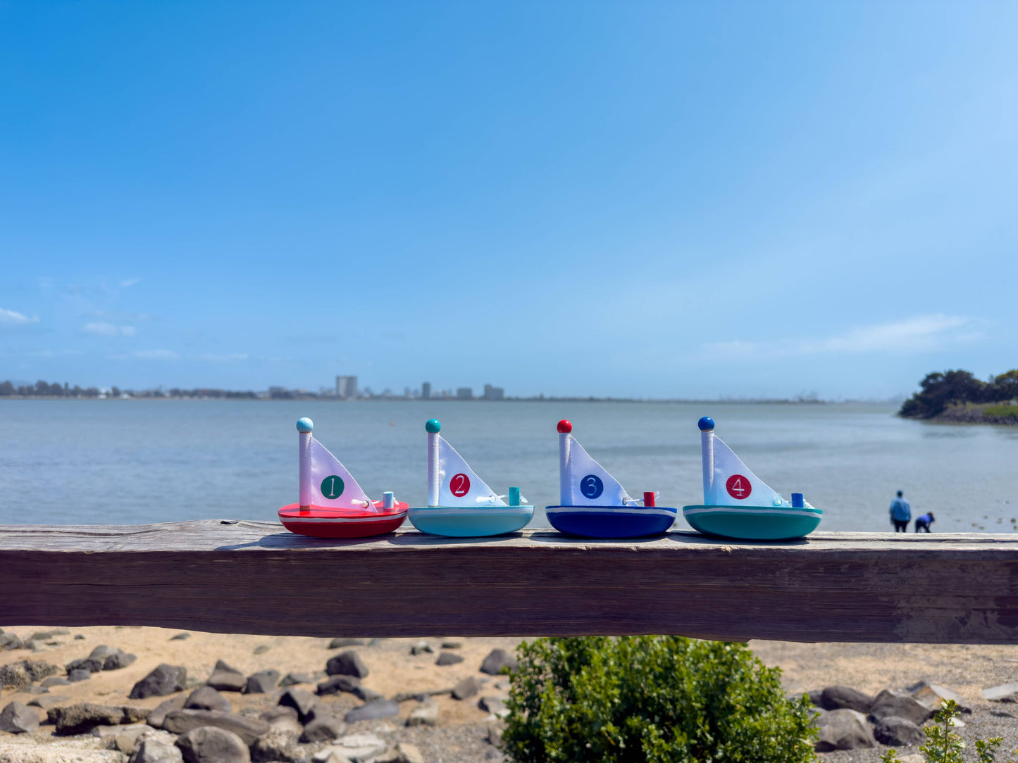 My Lil Wooden Sailboats (4 Colors)