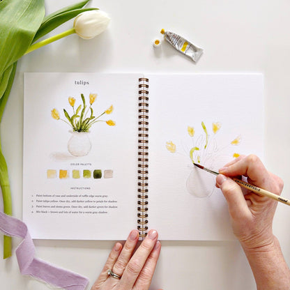 Watercolor Workbook; Spring By Emily Lex