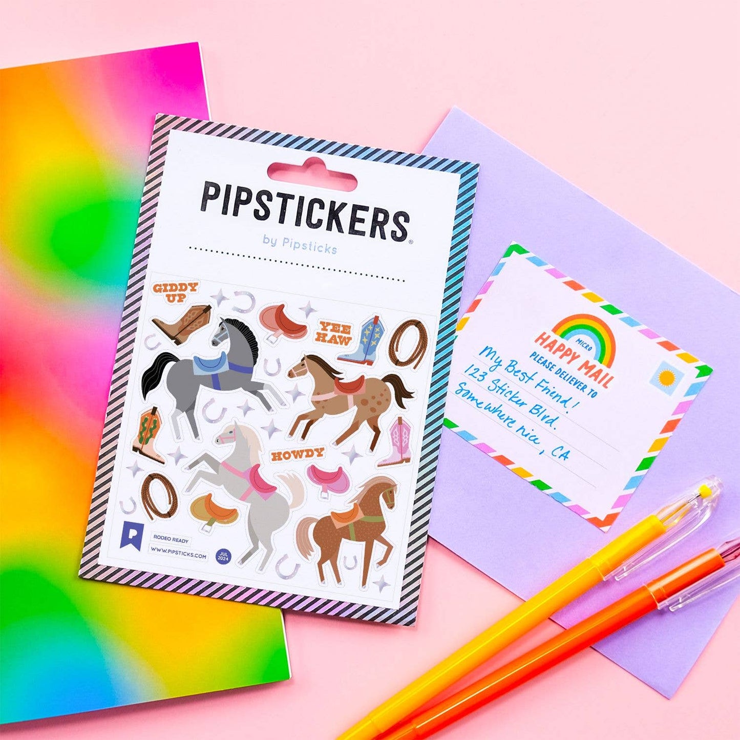 Pipsticks Sticker Sheet; Rodeo Ready