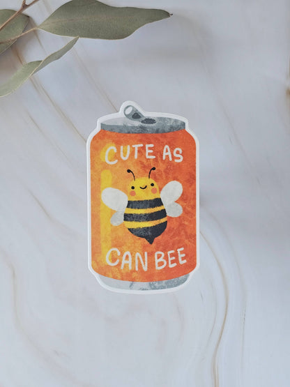 Vinyl Sticker; Cute As Can Bee | ThePlottedPlant
