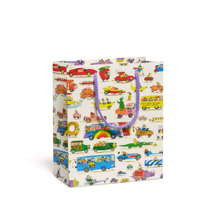 Large Gift Bag; Richard Scarry Busytown Cars