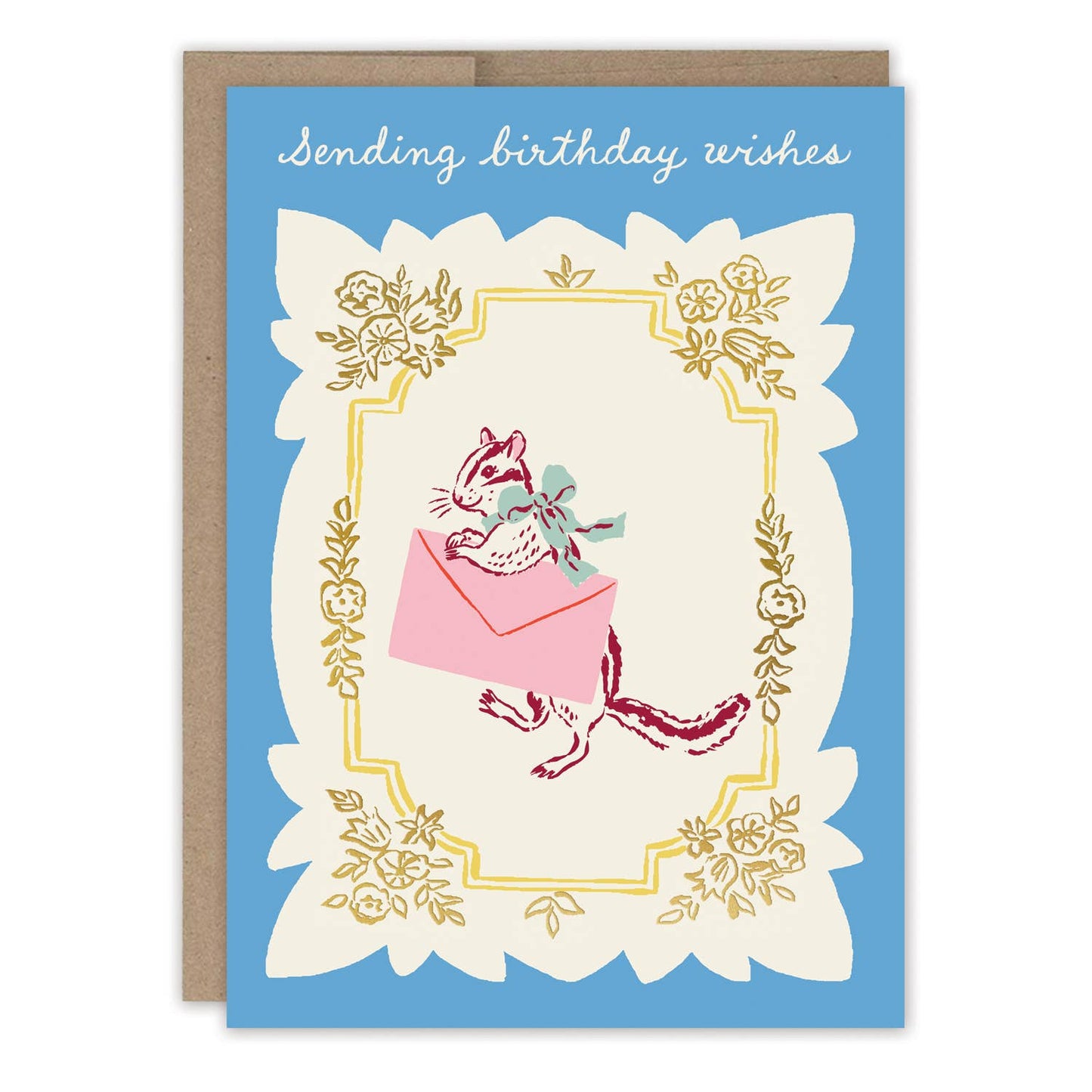 Birthday Card; Sending Birthday Wishes Chipmunk Card
