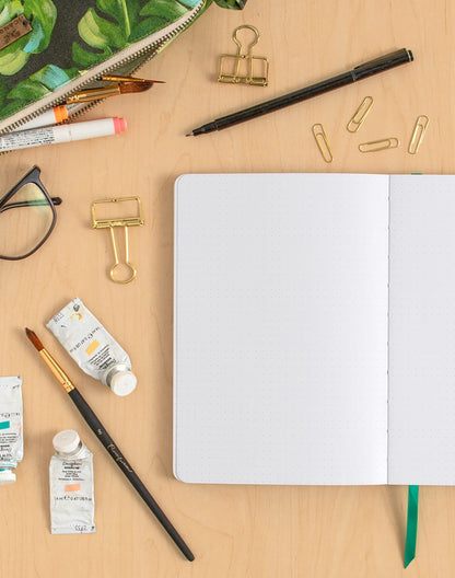Journal; Forage By 1canoe2 | One Canoe Two Paper Co. (Layflat Binding, Dot Grid)