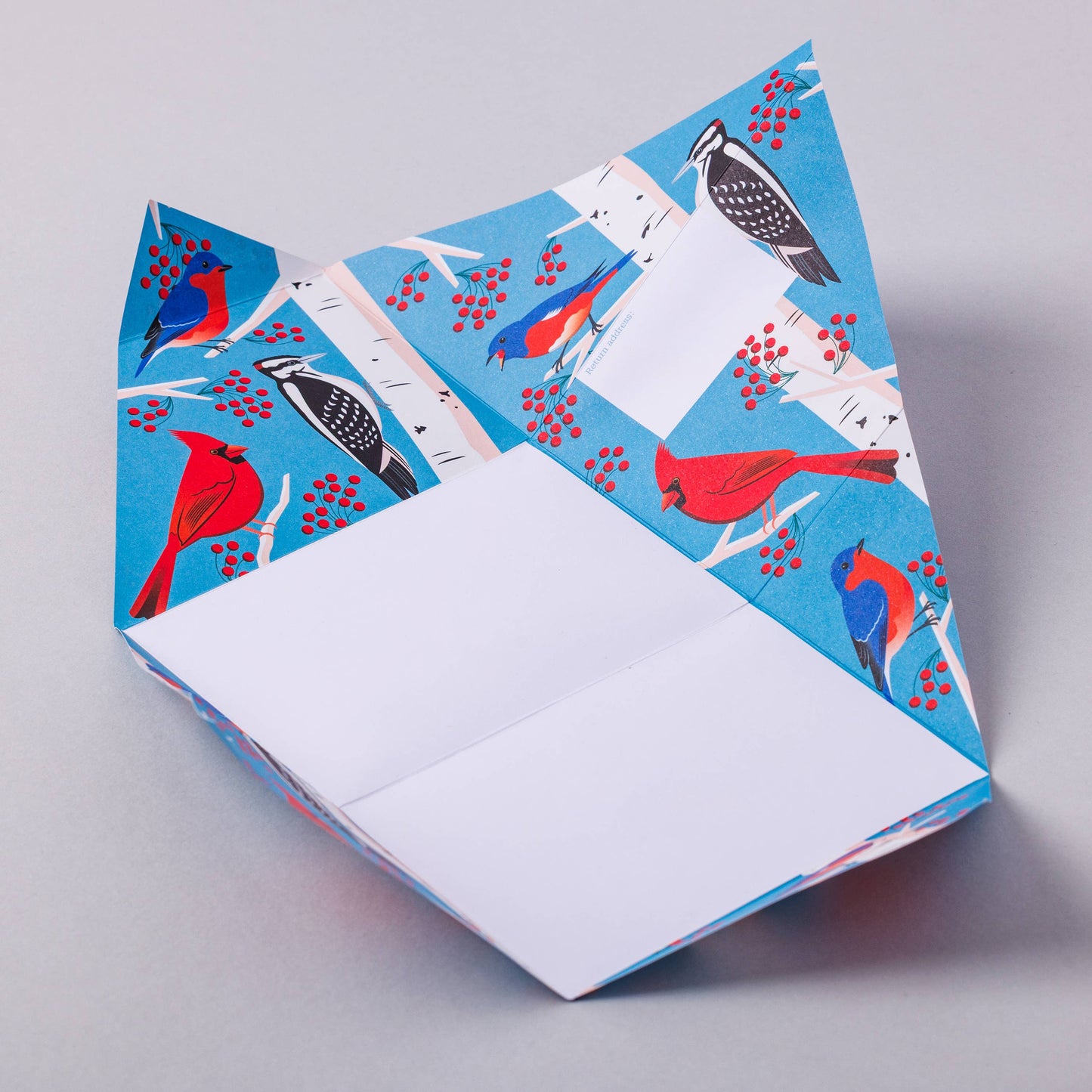 Folding Stationery Letter Set; Carnival of Color
