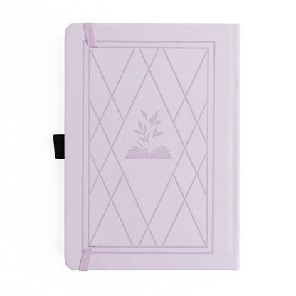 Reading Journal; Vintage Library in Lilac