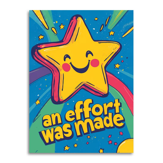 Thank You Card; An Effort Was Made (Funny Sarcastic)