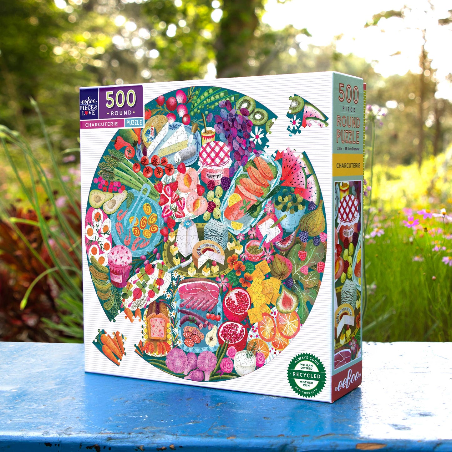 Jigsaw Puzzle; Charcuterie (500 Piece Round Puzzle)