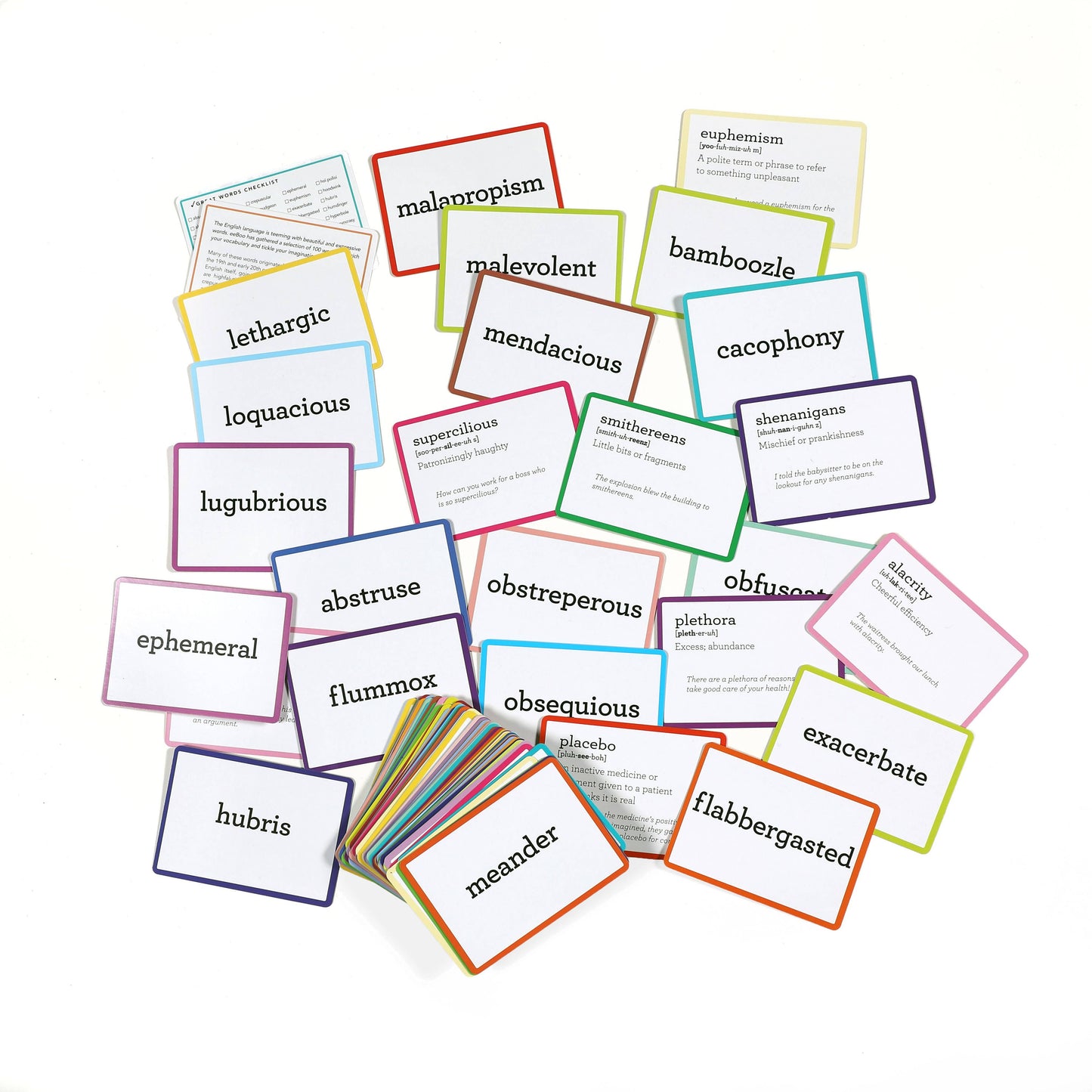 Eeboo Flash cards: 100 great words