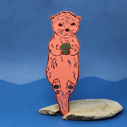 Leather Bookmark; Otter | Ark Colour Design