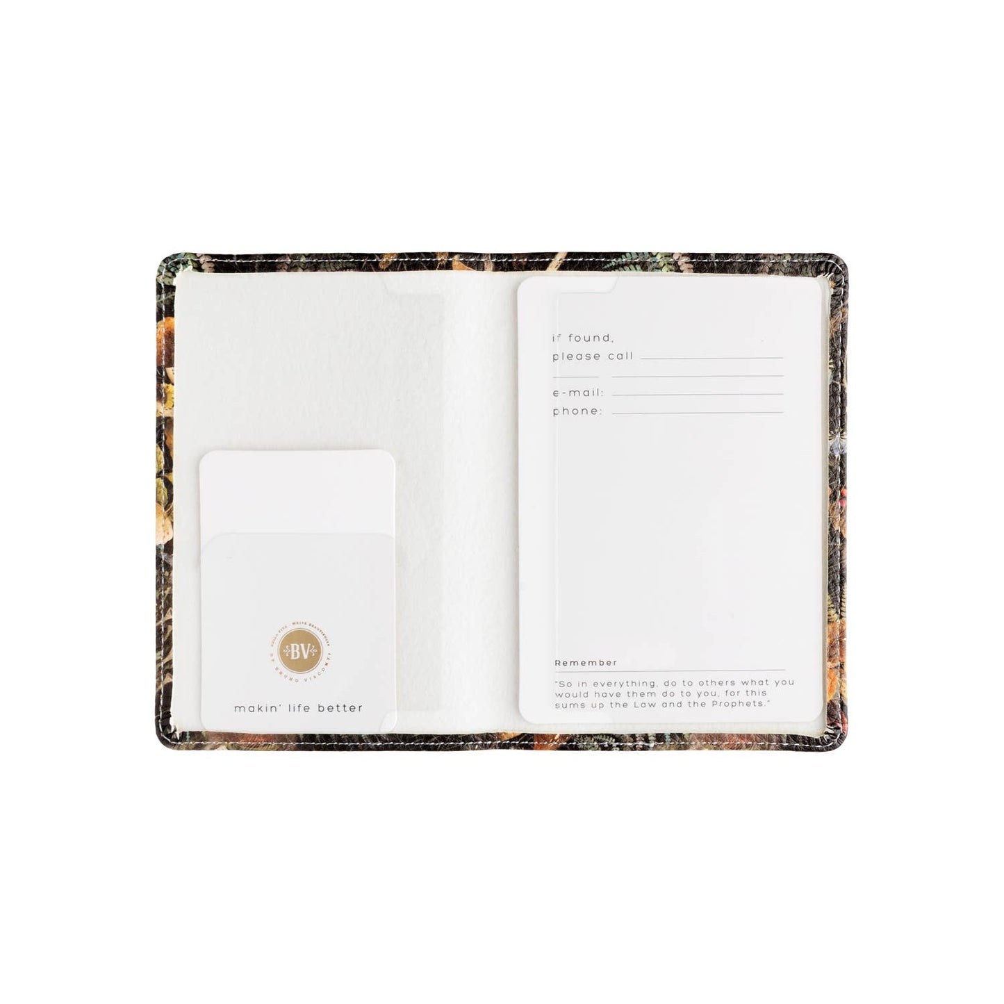 Passport Cover; Forest Mushrooms - BV by Bruno Visconti (Vegan Leather)