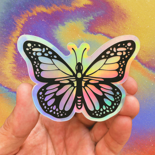 Vinyl Sticker; Butterfly (Holographic)