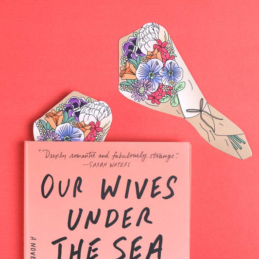 Bookmark; Bouquet of Flowers (Die Cut) By Humdrum Paper