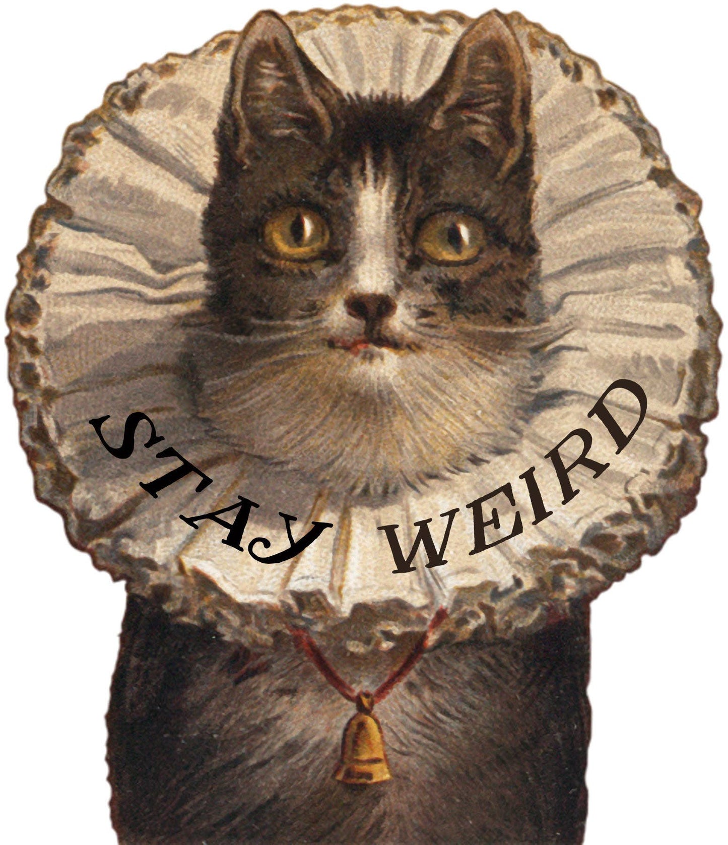 Vinyl Sticker; Stay Weird Kitty