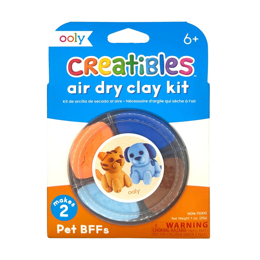 Ooly Creatibles D.I.Y. Air-Dry Clay Kit; Pet BFFs (Set of 4)