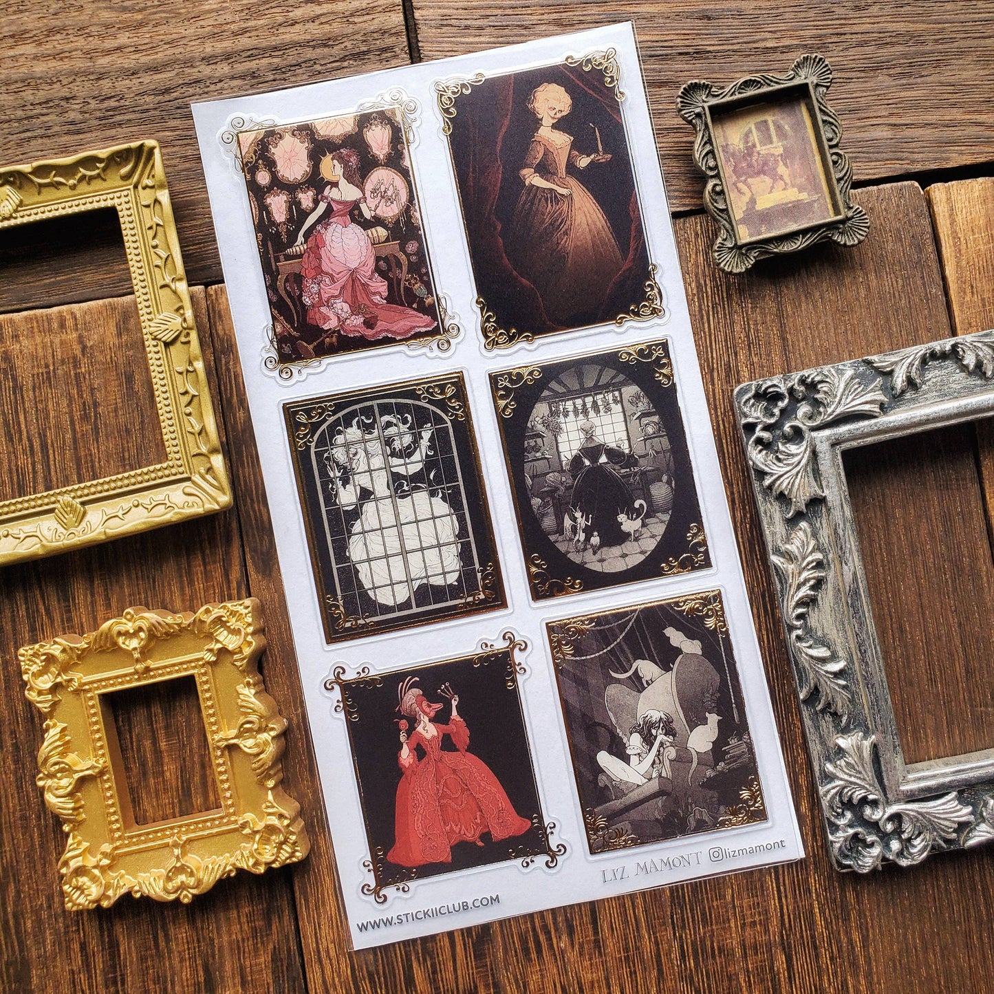 Sticker Sheet; Gothic Tales