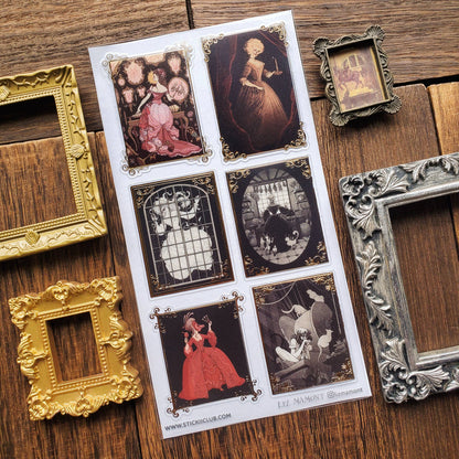 Sticker Sheet; Gothic Tales