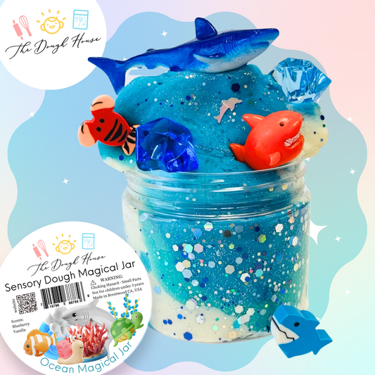 Magical Jars; Fun Size Ocean (Sensory Dough & Trinkets)