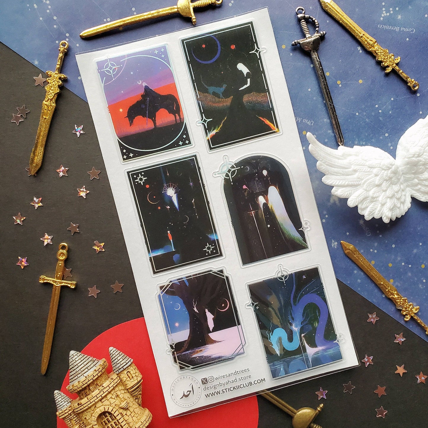 Sticker Sheet; Between Worlds