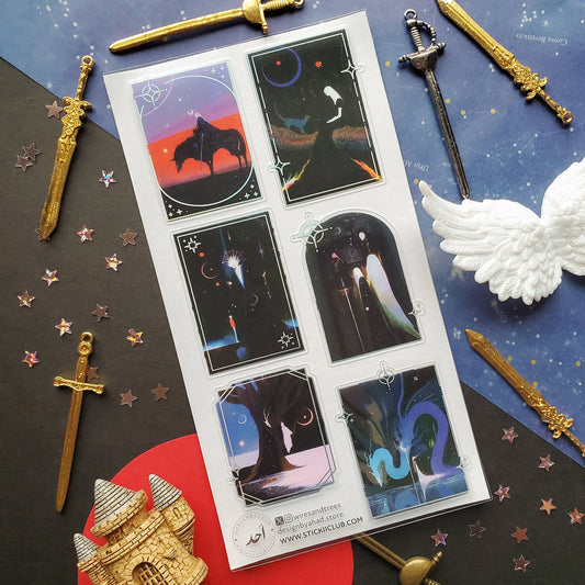 Sticker Sheet; Between Worlds