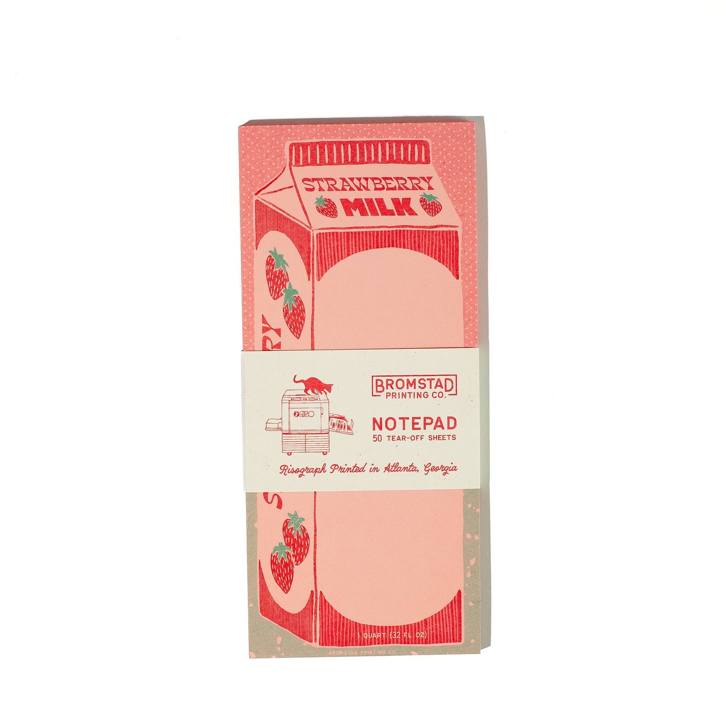 Notepad; Strawberry Milk (Risograph)