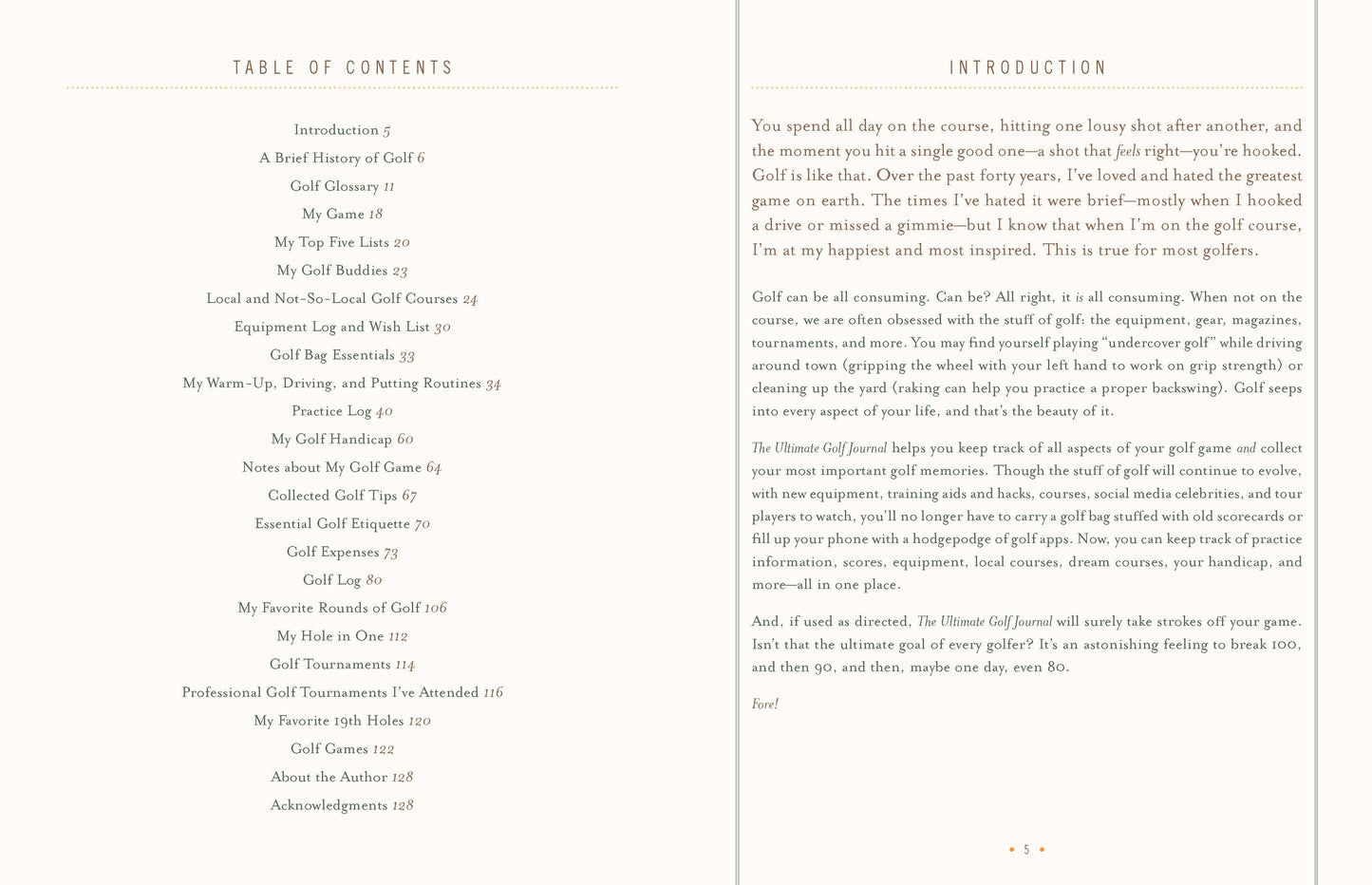Prompted Journal; The Ultimate Golf Journal
