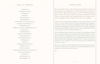 Prompted Journal; The Ultimate Golf Journal