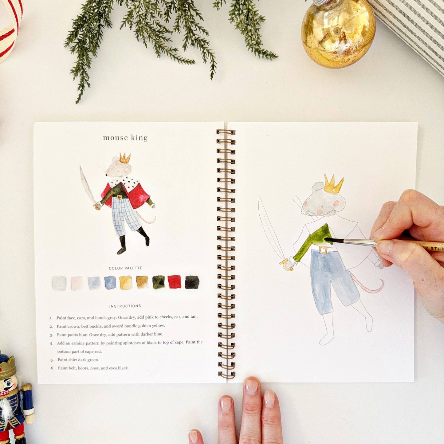 Watercolor Workbook; Nutcracker By Emily Lex