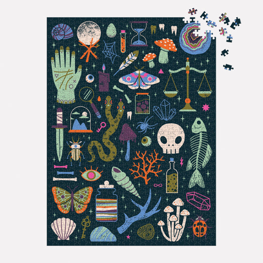 Jigsaw Puzzle; Occult and Curious (1000 Piece Glow in the Dark Puzzle)